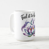 Feel It to Heal It Blooming Waterdrop Mug Kaffeetasse (Vorderseite Links)