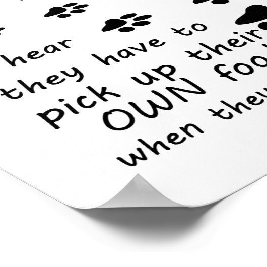 "Feel Sorry for people without Hogs - Poster (Ecke)