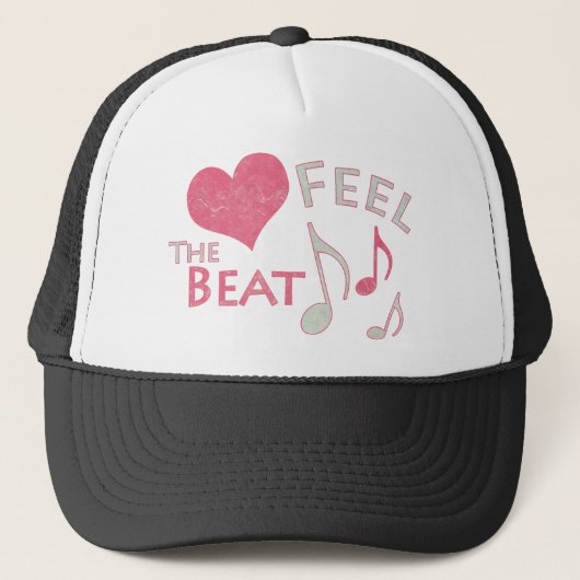 Feel the Beat Truckerkappe (Vorderseite)