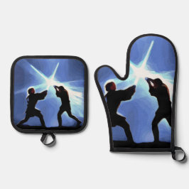 Feel the Force Ofenhandschuh & Topflappen-Set