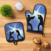 Feel the Force Ofenhandschuh & Topflappen-Set (Oben Unten)