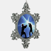 Feel the Force Schneeflocken Zinn-Ornament (Links)