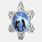 Feel the Force Schneeflocken Zinn-Ornament (Rechts)