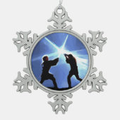 Feel the Force Schneeflocken Zinn-Ornament (Vorderseite)