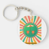 Feel the Holiday Vibes: Ein frisches und lustiges Schlüsselanhänger (Vorderseite)