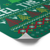 Feel the Joy Ugly Holiday Design Poster (Ecke)