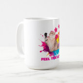 Feel the Love Beautiful Design Kaffeetasse (Vorderseite Links)