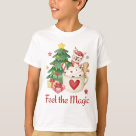 Feel the Magic Christmas Reindee T-Shirt
