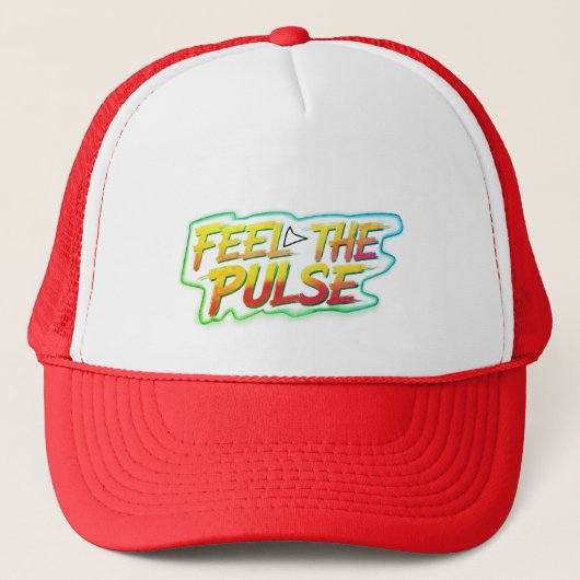 "Feel the Pulse Street Style Trucker Hat" Truckerkappe (Vorderseite)