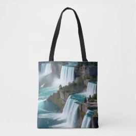"Feel the Rush - Niagara Falls Tote Bag" Tasche