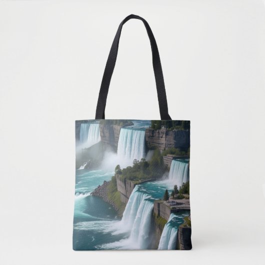 "Feel the Rush - Niagara Falls Tote Bag" Tasche (Vorderseite)