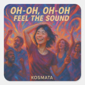 Feel the Sound - Aufkleber (Vorderseite)