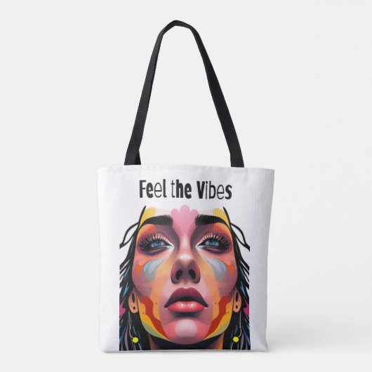 Feel the Vibes Tasche (Rückseite)