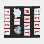 Feel What I Feel Fleecedecke (Vorderseite (Horizontal))