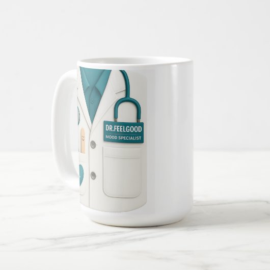 Feelgood Mood Specialist Tasse (Vorderseite Links)