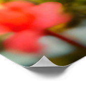 Feelhase in farbenfroher Blume Wiese Poster (Ecke)