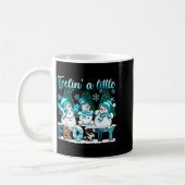 Feelin A Little Frosty Cute Snowman Winter Christm Kaffeetasse (Links)