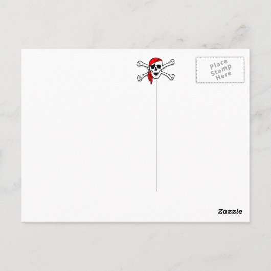 Feelin' ein kleiner, outerbanxious Pirate OBX NC B Postkarte (Rückseite)