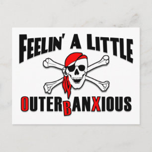 Feelin' ein kleiner, outerbanxious Pirate OBX NC B Postkarte