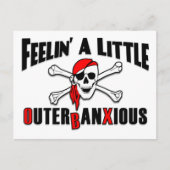 Feelin' ein kleiner, outerbanxious Pirate OBX NC B Postkarte (Vorderseite)