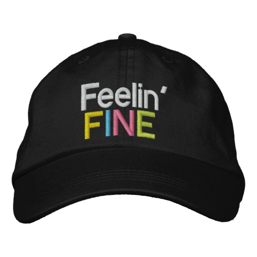 Feelin' Fine ! von SRF Bestickte Kappe (Vorderseite)