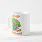 Feelin’ Flamingood Funny Flamingo Summer Design Kaffeetasse (Vorderseite Links)