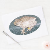 Feelin' Froggy! Ovaler Aufkleber (Umschlag)