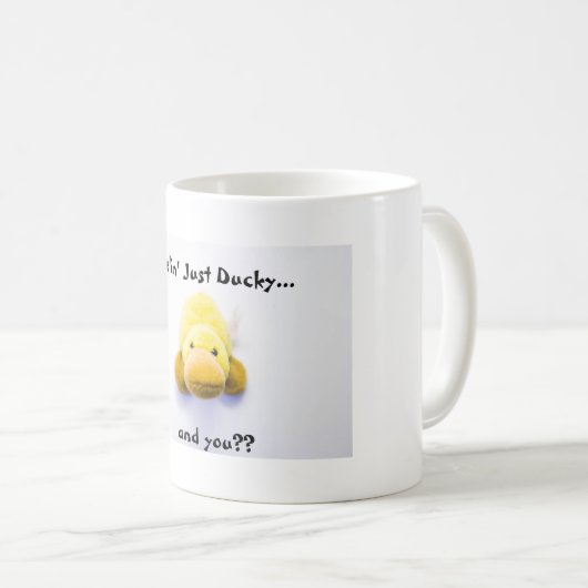 Feelin gerade Ducky Kaffeetasse (VorderseiteRechts)