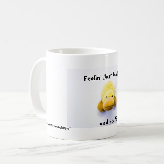 Feelin gerade Ducky Kaffeetasse (Vorderseite Links)