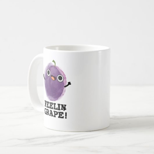 Feelin Grape Funny Frucht Pub Kaffeetasse (Vorderseite Links)