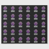Feelin Grape Funny Frucht Pun Dark BG Geschenkpapier (Flach)