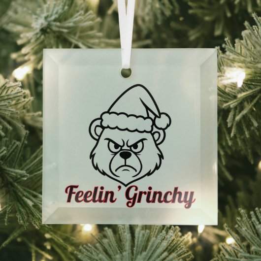 Feelin Grinchy Ornament Aus Glas (Insitu)