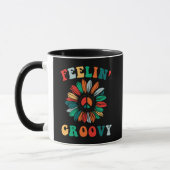 Feelin' Groovy Classic Trippy Hippie Tasse (Links)
