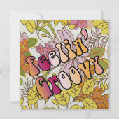 Feelin' Groovy Einladung (Vorderseite)