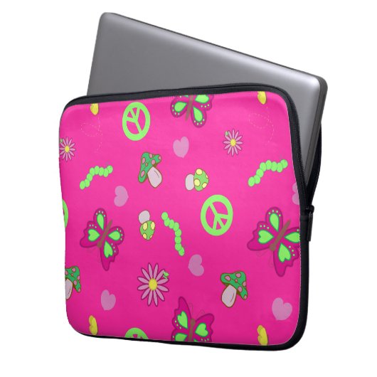 Feelin' Groovy Laptopschutzhülle (Vorderseite Links)