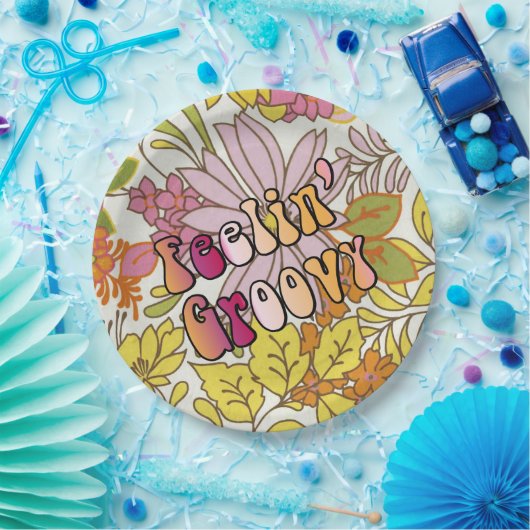 Feelin' Groovy Pappteller (Party)