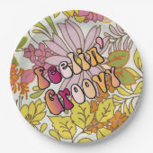 Feelin' Groovy Pappteller (Vorderseite)