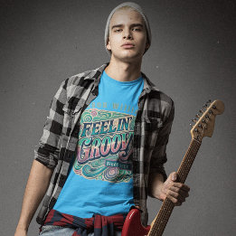 Feelin' Groovy Retro 70er Vintag Psychedelic T-Shirt