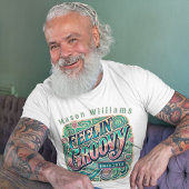 Feelin' Groovy Retro 70er Vintag Psychedelic T-Shirt