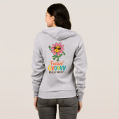 Feelin’ Groovy Retro Flower Cartoon Design Hoodie (Schwarz voll)