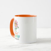 Feelin’ Groovy Retro Flower Combo Mug Tasse (Vorderseite Links)