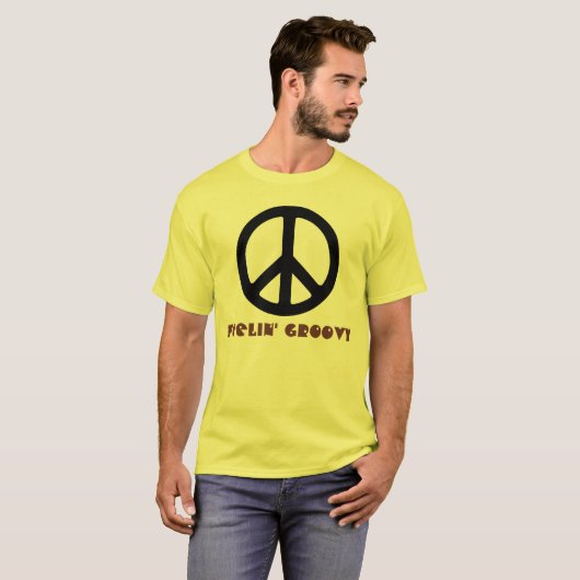 Feelin Groovy Retro T - Shirt (Vorne ganz)
