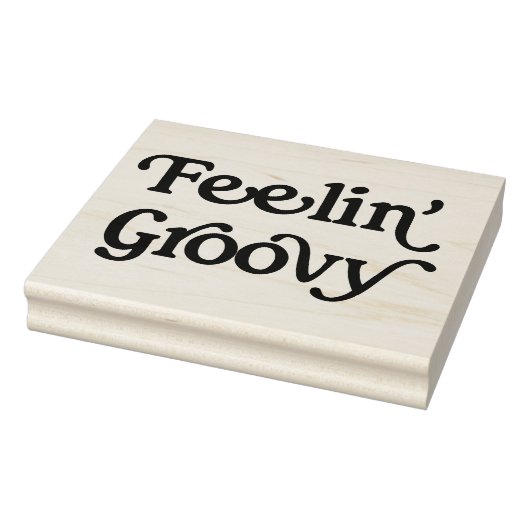 Feelin' Groovy Rubber Art Briefmarke Gummistempel (Stempel)