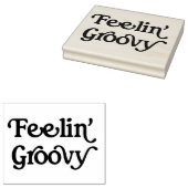 Feelin' Groovy Rubber Art Briefmarke Gummistempel (Stempel)