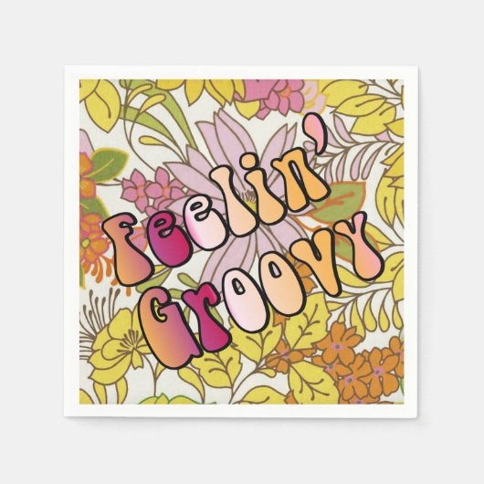 Feelin' Groovy Serviette (Vorderseite)
