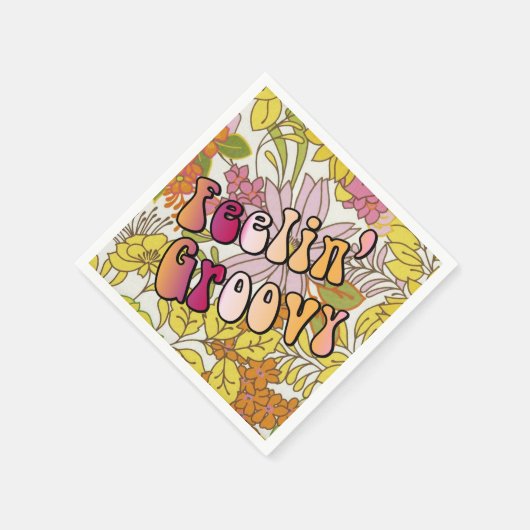 Feelin' Groovy Serviette (Ecke)