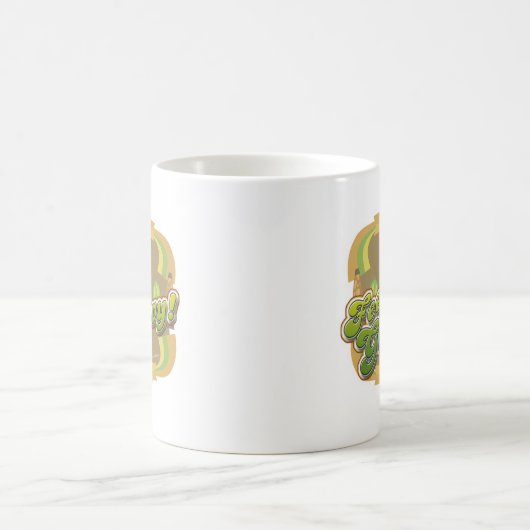 Feelin Groovy Seventies Style Fun Slogan Kaffeetasse (Mittel)