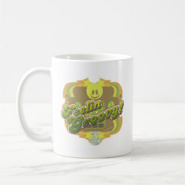 Feelin Groovy Seventies Style Fun Slogan Kaffeetasse