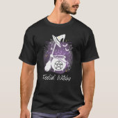 Feelin Hexerei Grafik Hexerei cauldron broom sp T-Shirt (Vorderseite)