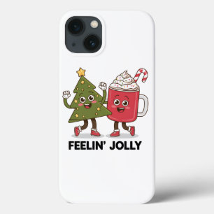 Feelin Jolly Christmas Tree Kaffee Lover Winter Case-Mate iPhone Hülle